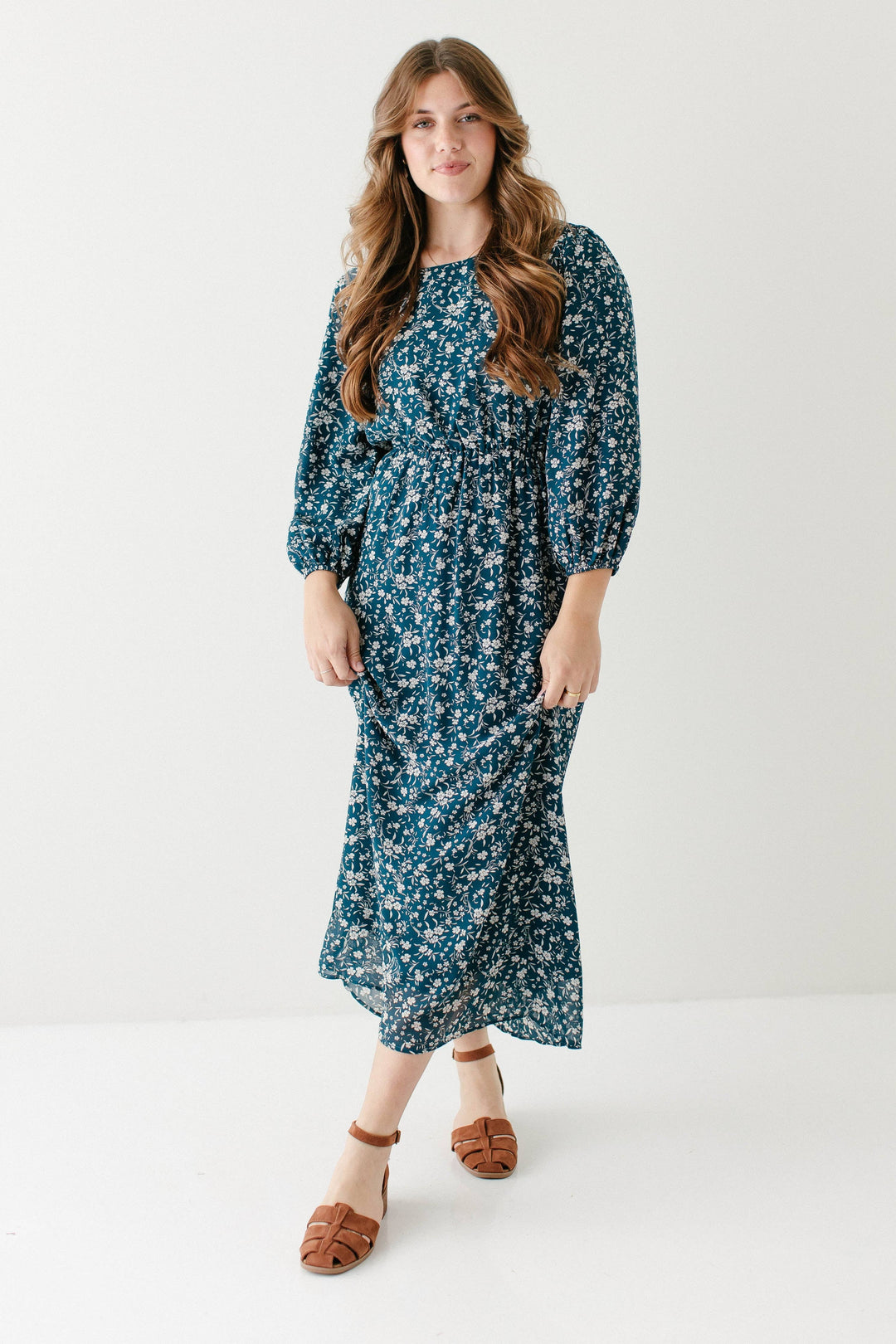 'Naomi' Floral Midi Dress