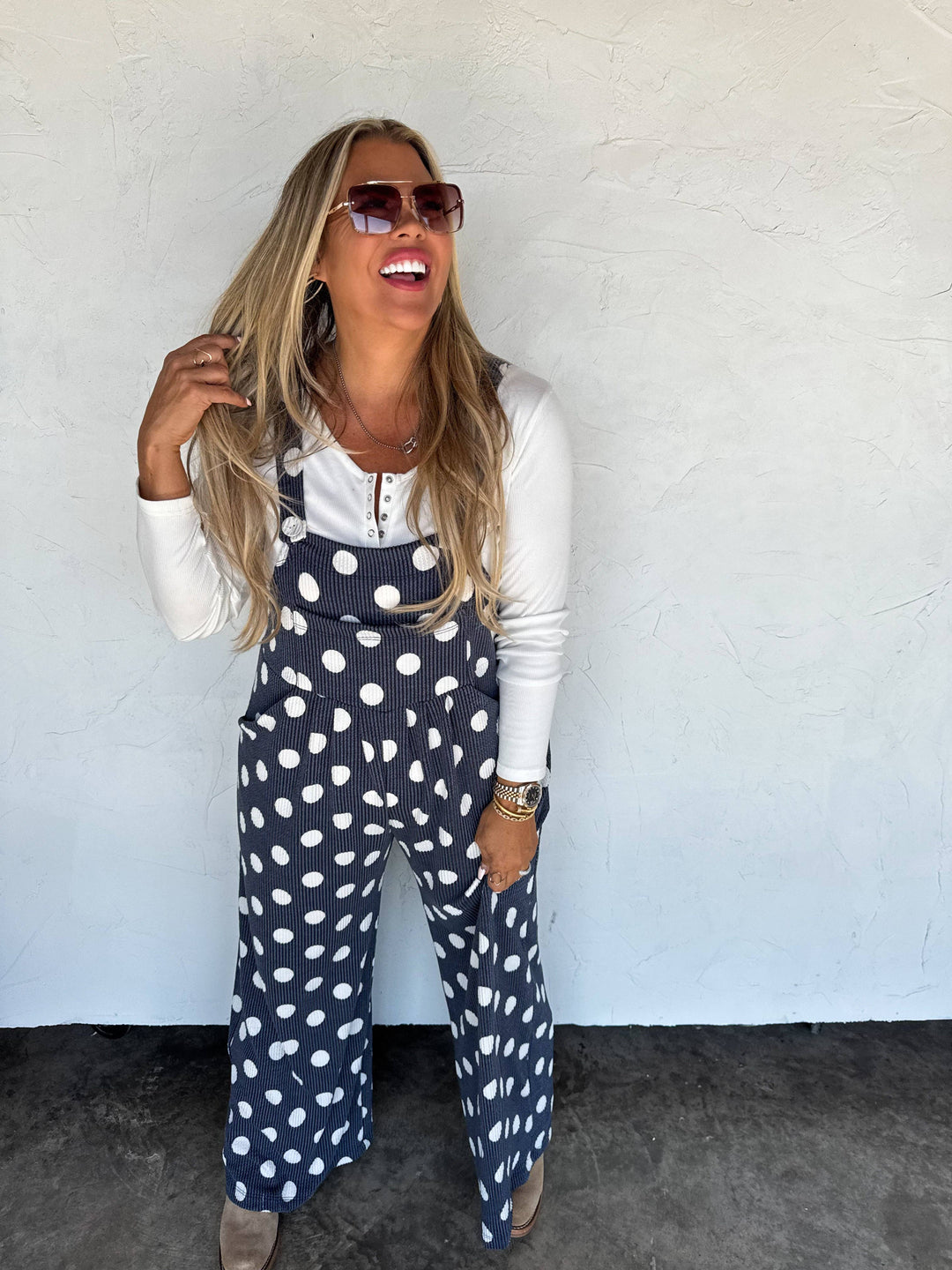 POLKA DOT OVERALLS