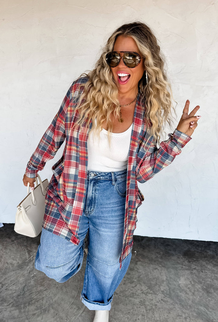 PLAID LOLA CARDIGANS