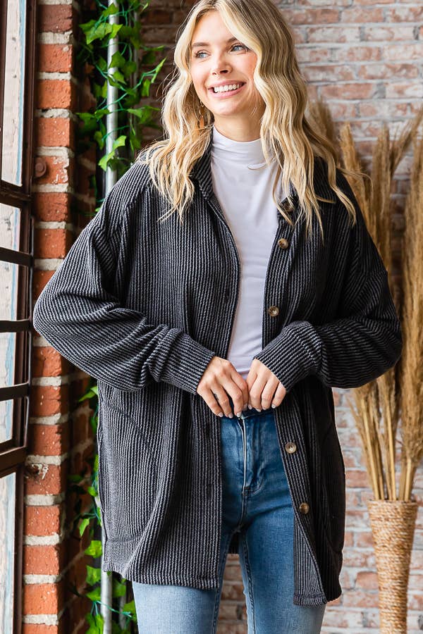 Ribbed Shacket