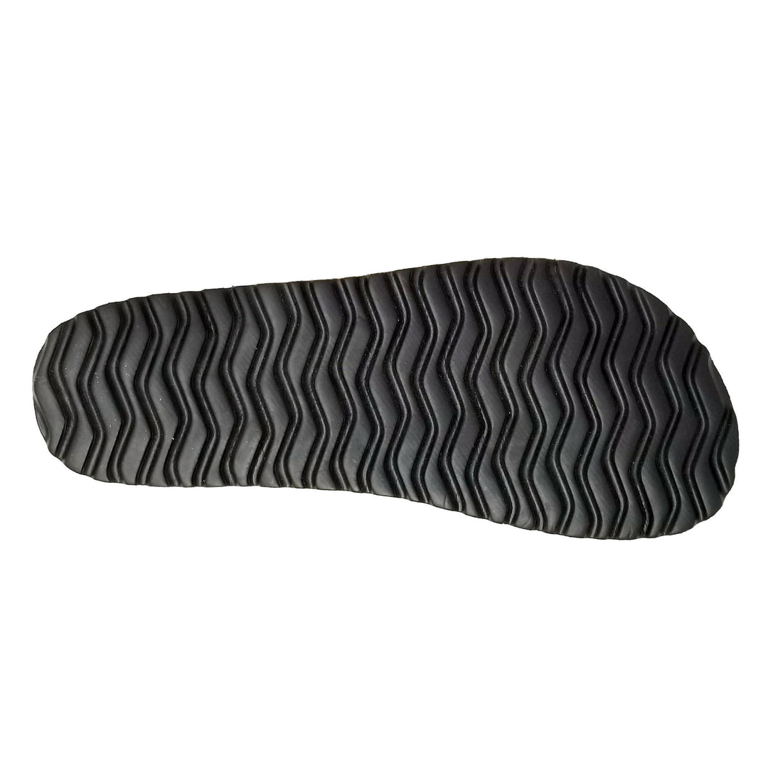 Womens criss cross leather footbed sandal