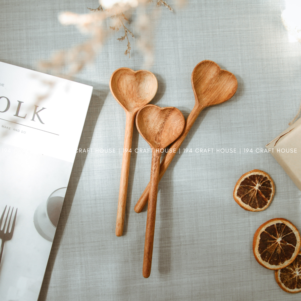 Engraved Wooden Heart Spoon