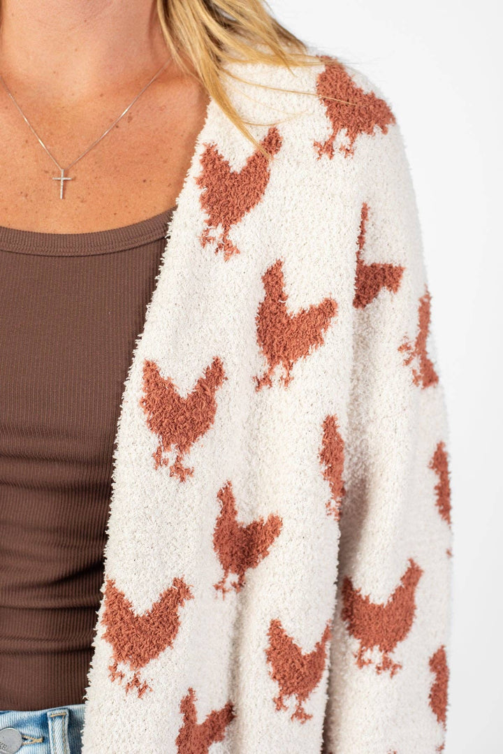 Western Chicken Luxe Cardigan