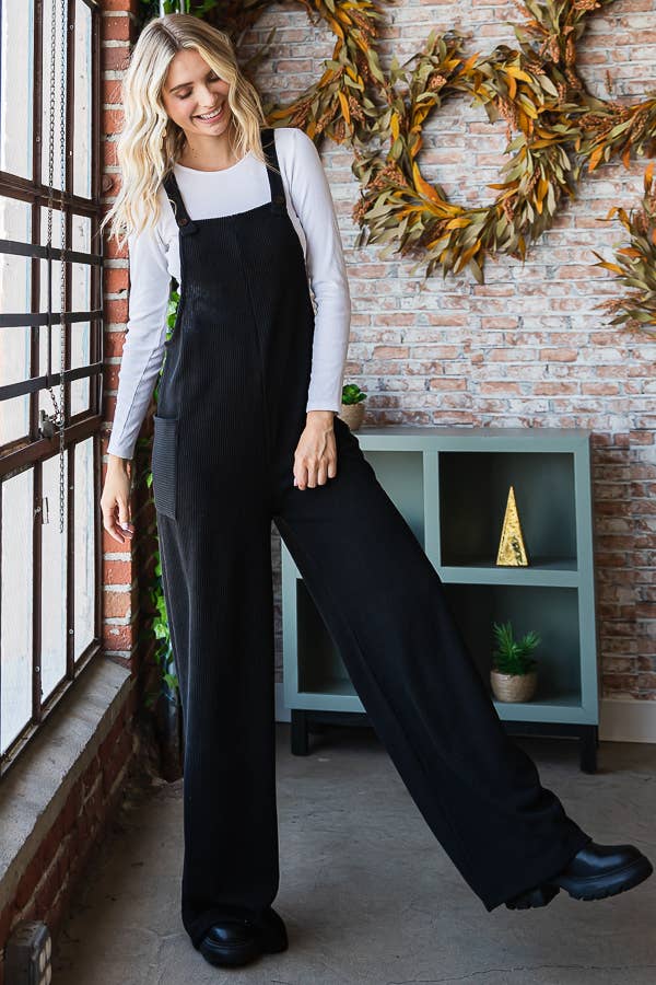 Ribbed Overalls