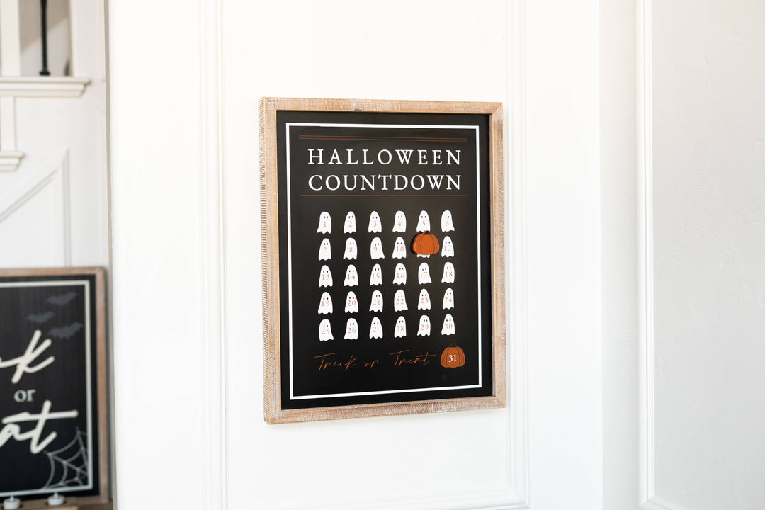 Halloween countdown/fall decor sign