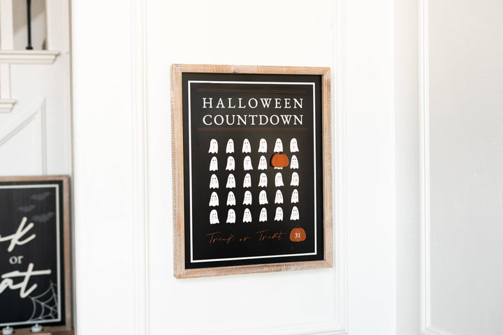 Halloween countdown/fall decor sign