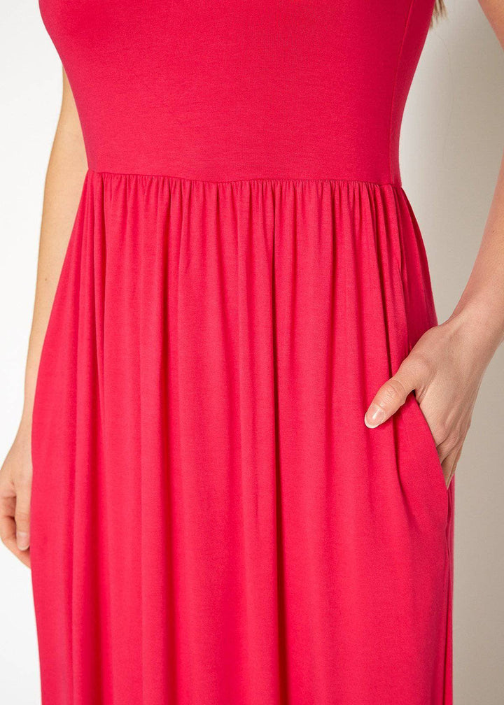 Bellatrix Women's Sleeveless Pleated Maxi Dress