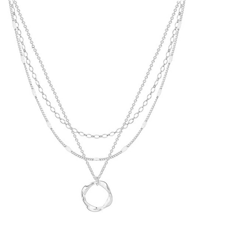 Electroplated Copper Triple Layered Necklace