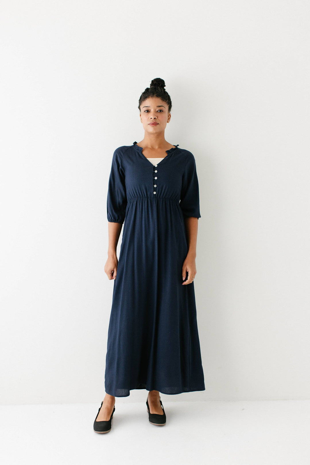 'Kenzi' Ruffle Detail Maxi Dress