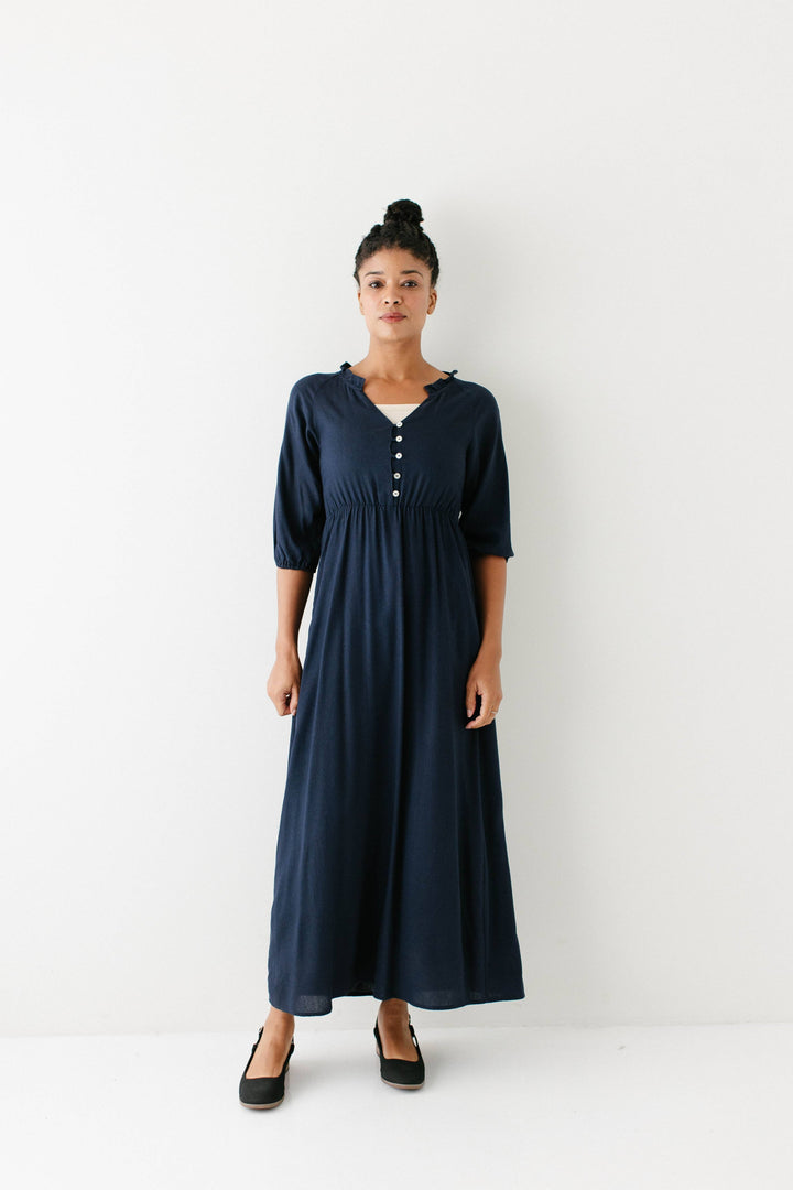 'Kenzi' Ruffle Detail Maxi Dress