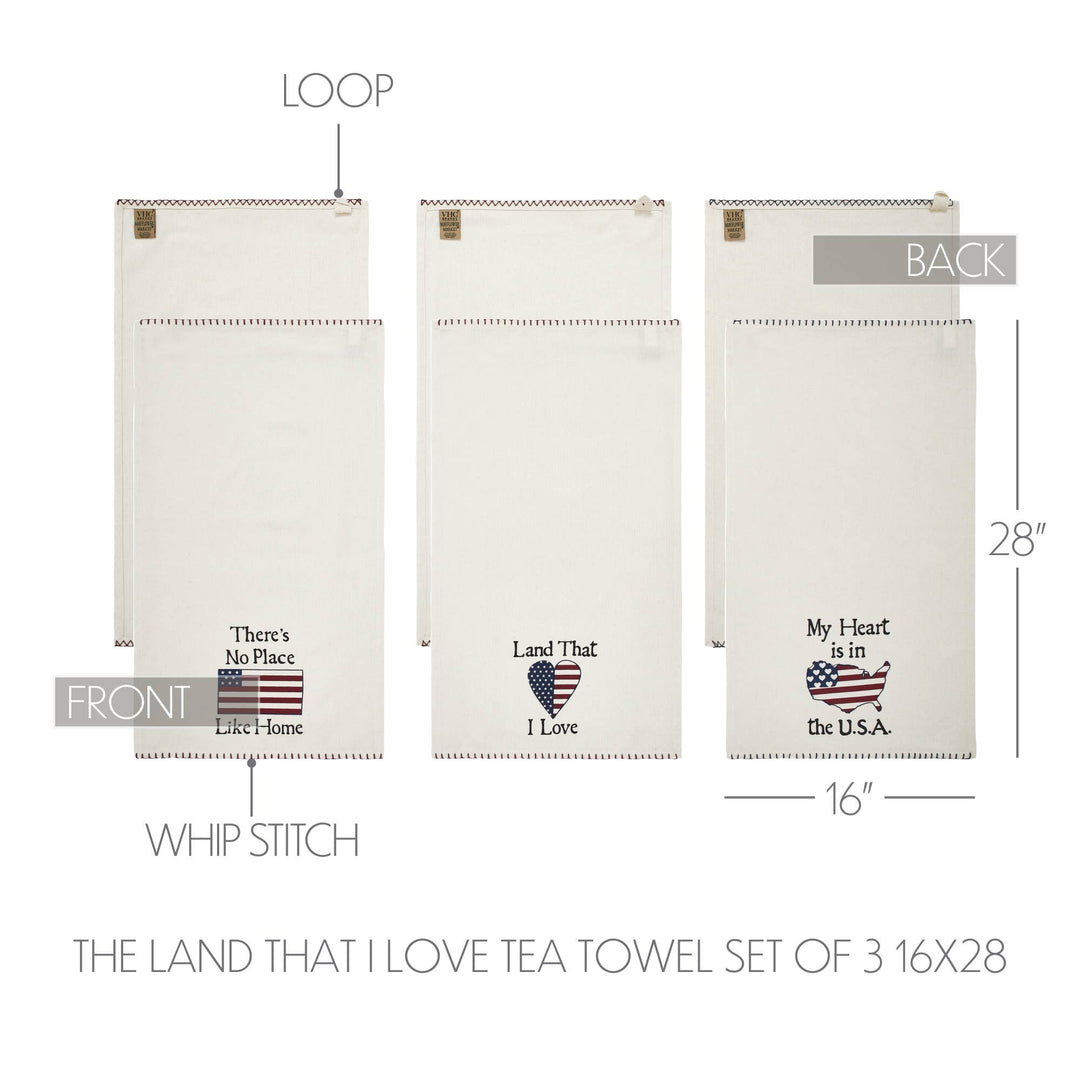 The Land That I Love Tea Towel