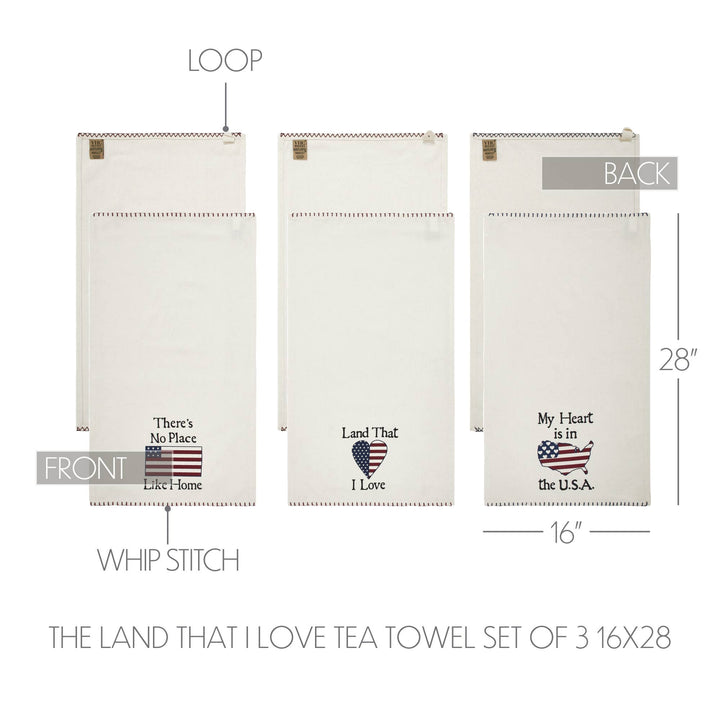 The Land That I Love Tea Towel