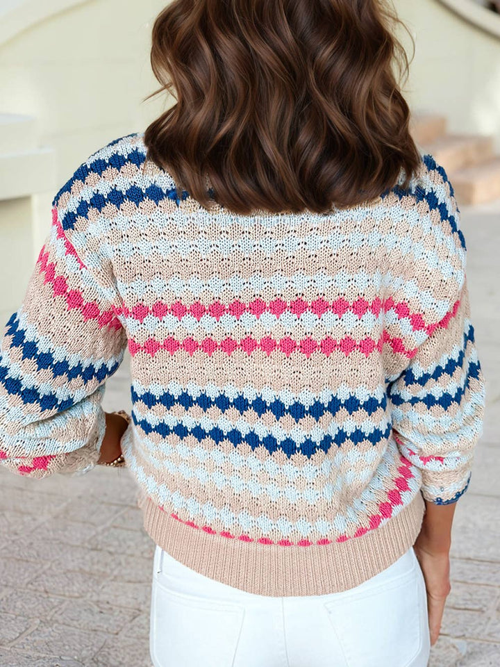 Eyelet Patterned Sweater