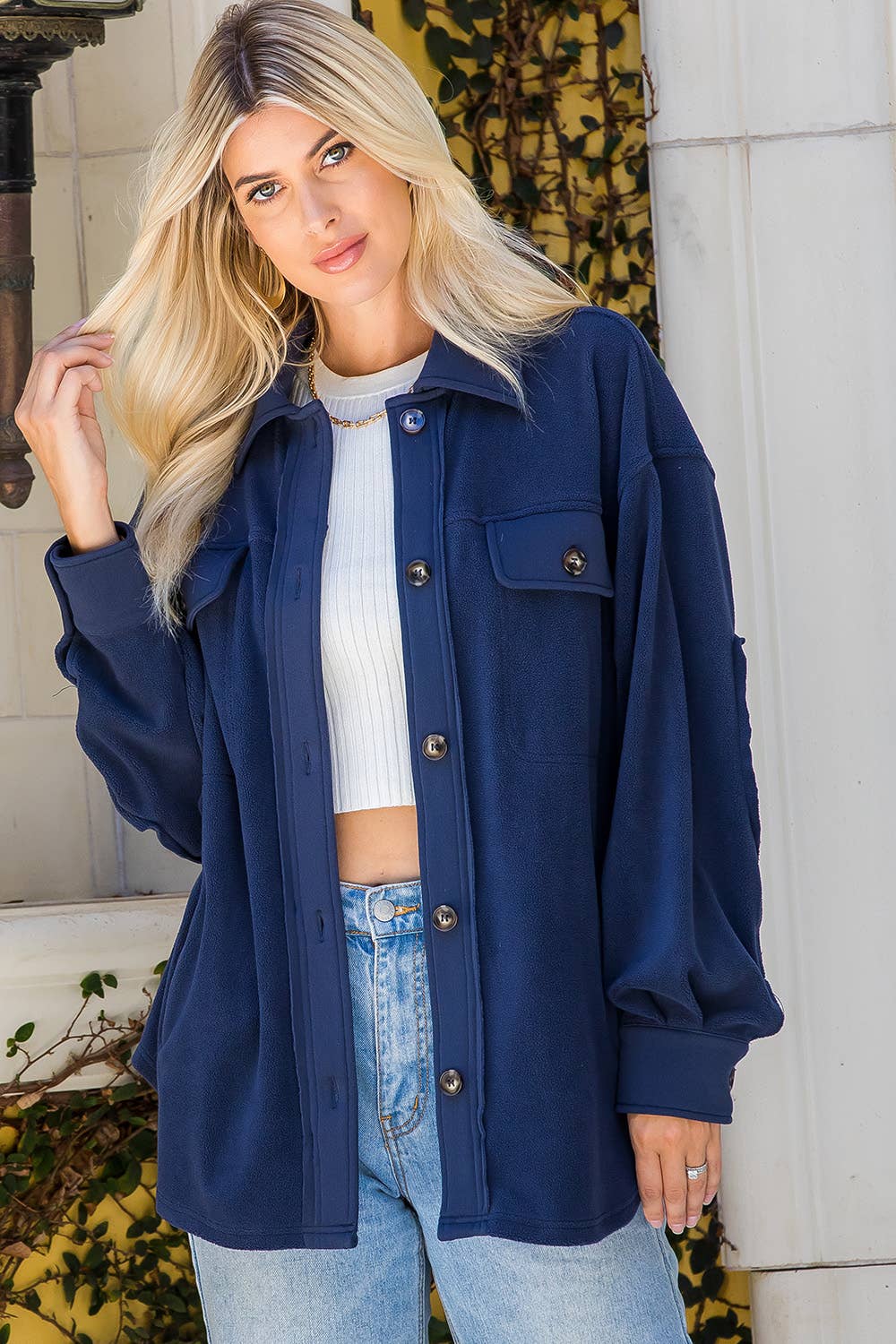 SOFT COZY WASHED SHACKET