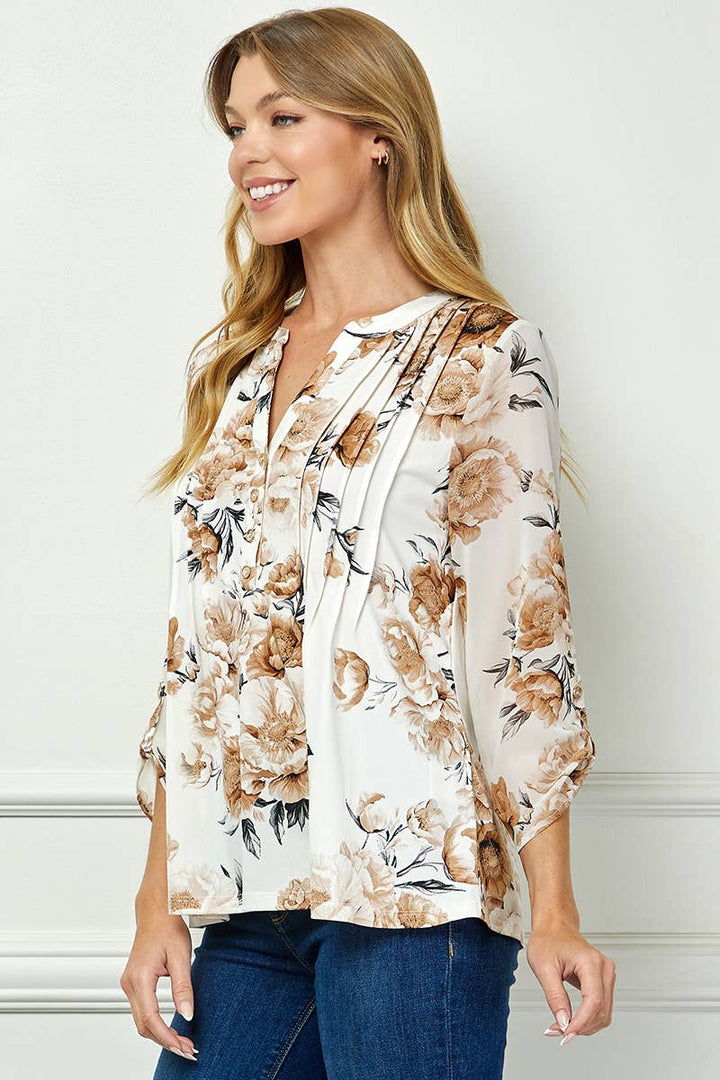 VERONA V NECK BLOUSE
