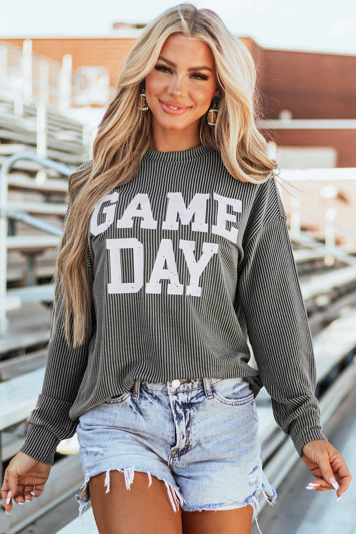 Corded GAME DAY Graphic Top