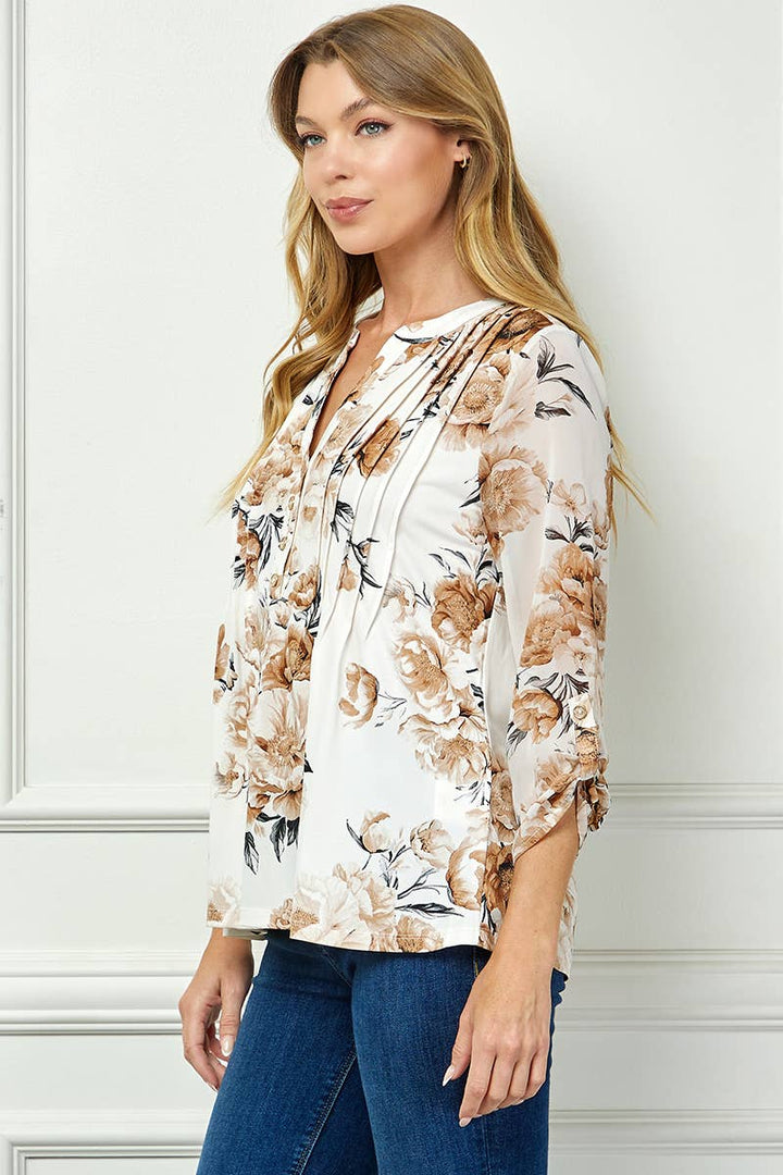 VERONA V NECK BLOUSE
