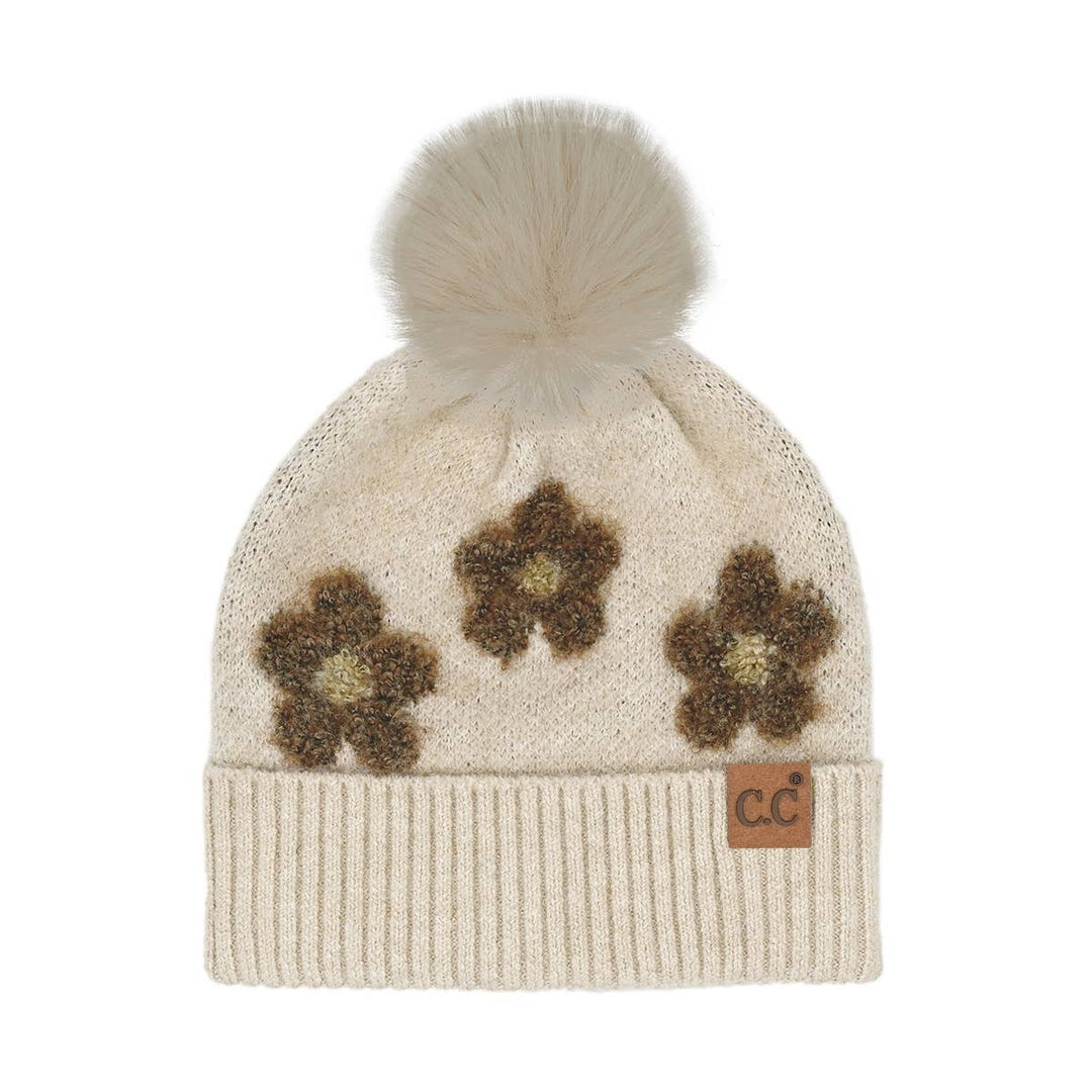 Pom Beanie Daisy - Beige