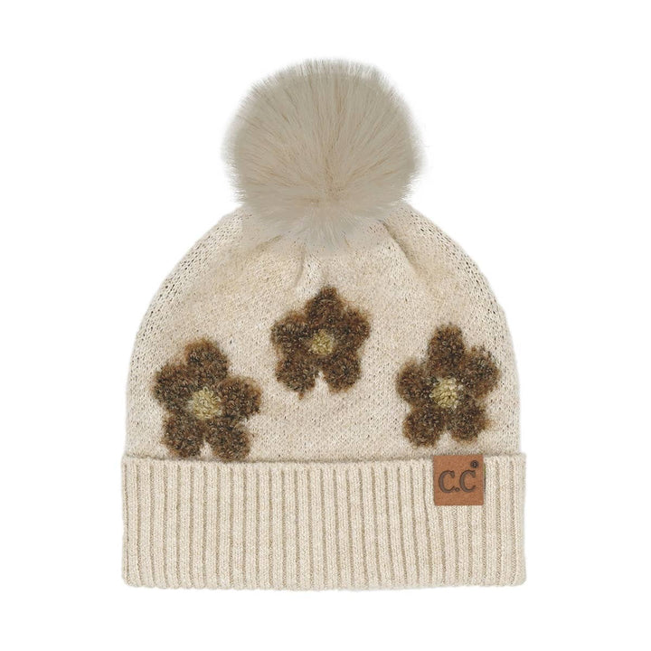 Pom Beanie Daisy - Beige