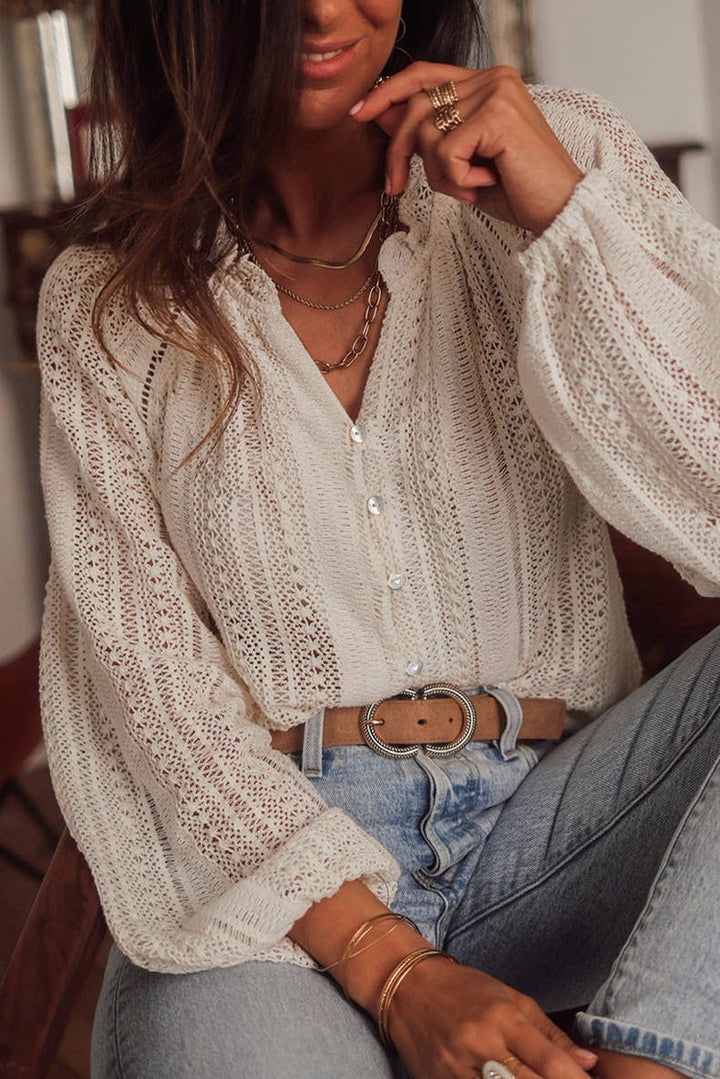 crochet lace blouse