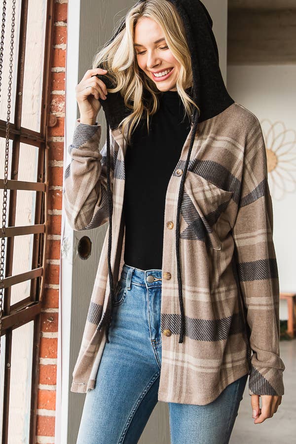 Plaid Hooded Flannel