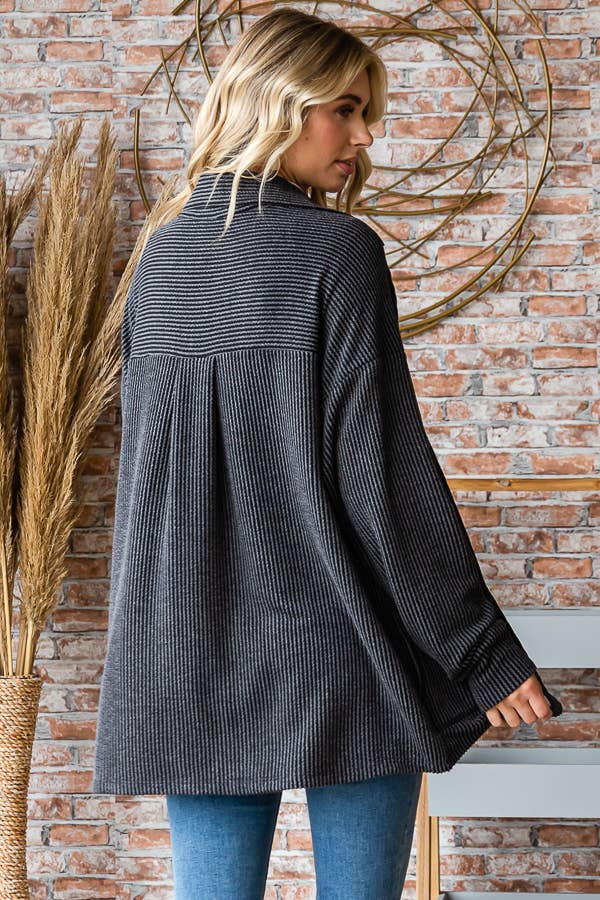 Ribbed Shacket