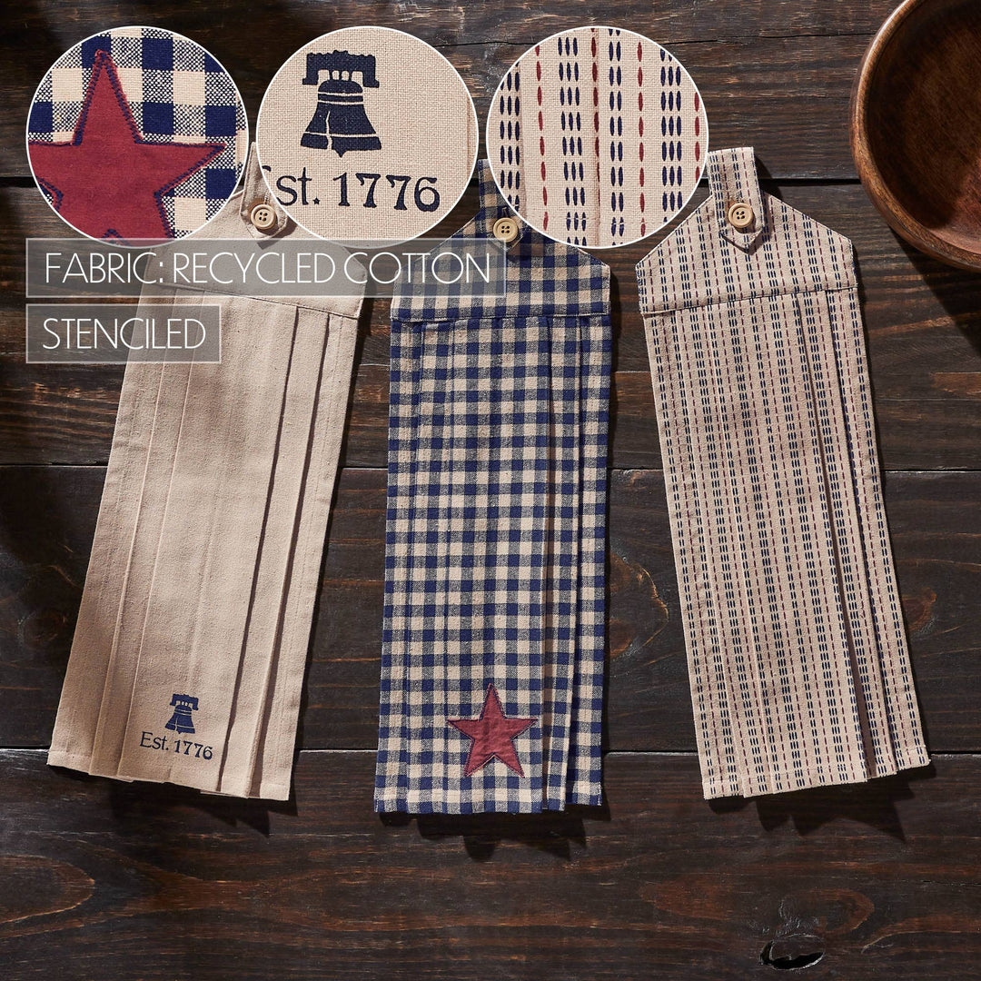 My Country Button Loop Tea Towel