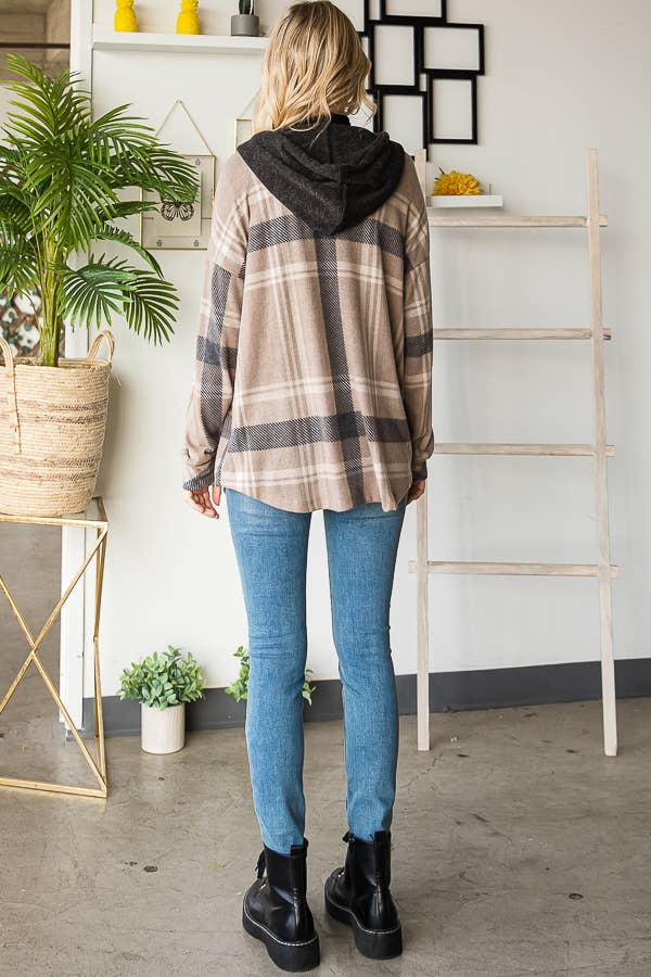 Plaid Hooded Flannel