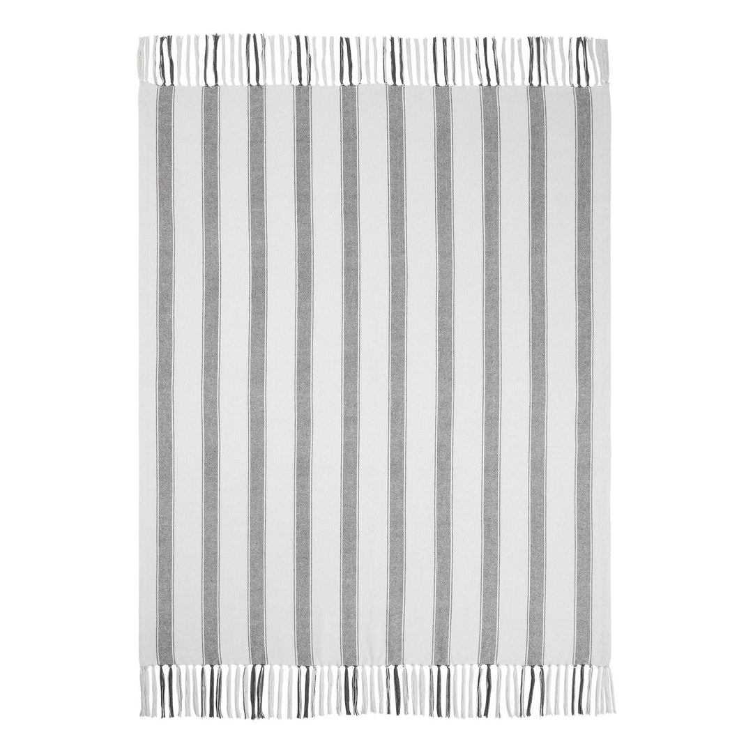 Grace Grain Sack Stripe Woven Throw 50x60