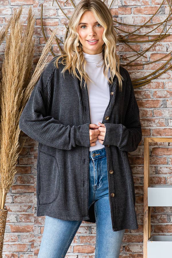 Ribbed Shacket
