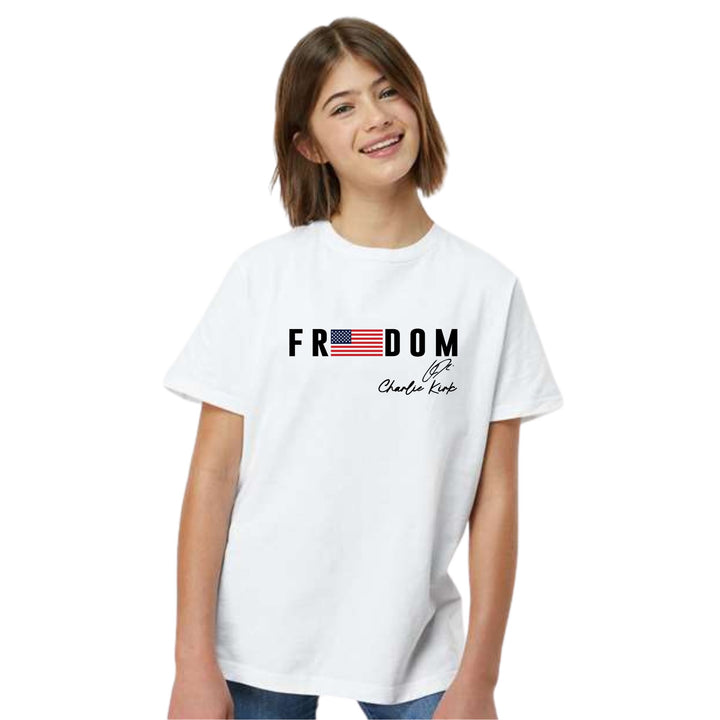 Freedom flag with signature