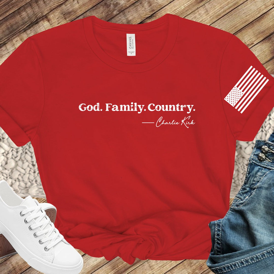 Charlie Kirk -God. Family. Country