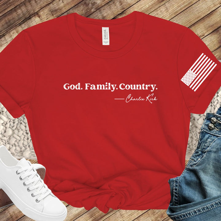 Charlie Kirk -God. Family. Country