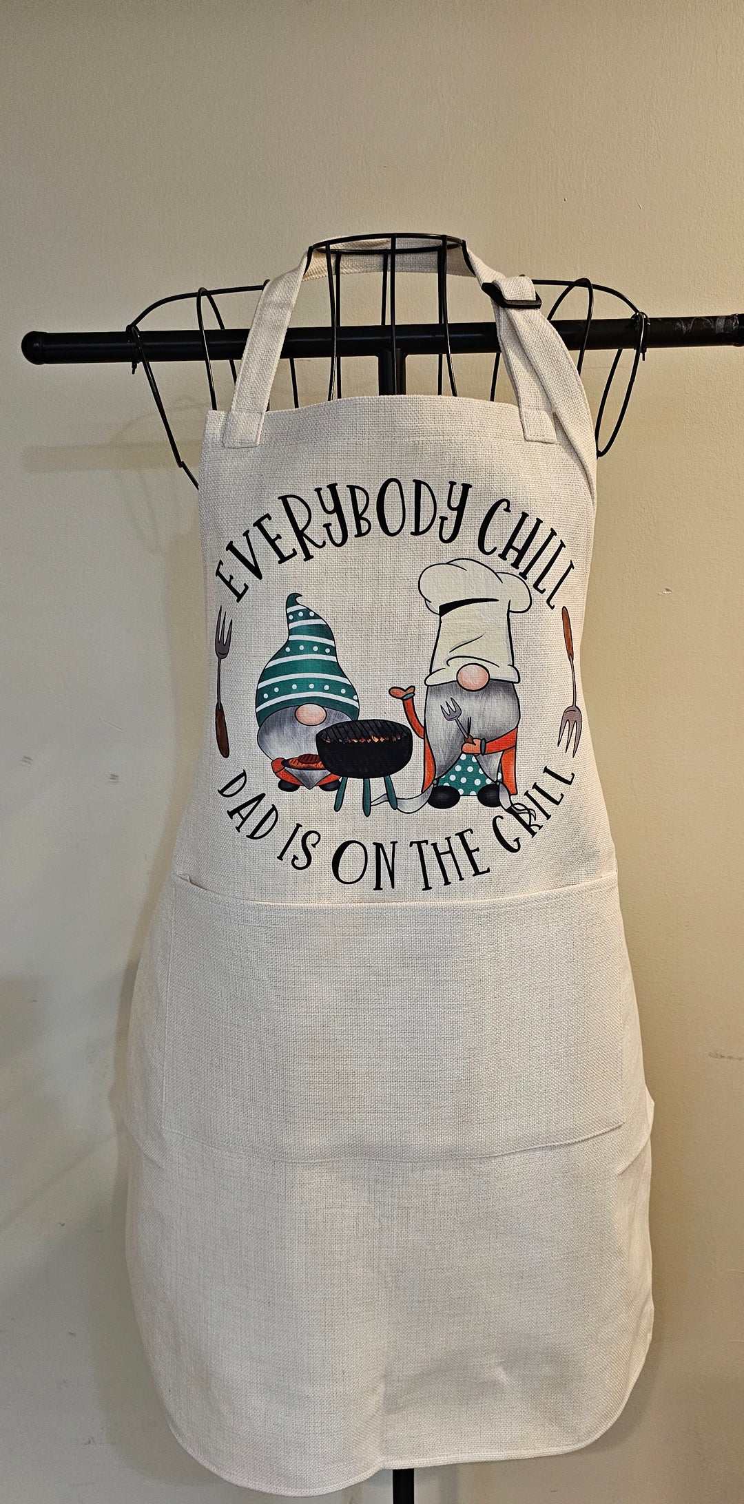 Everybody Chill Dad is on the grill