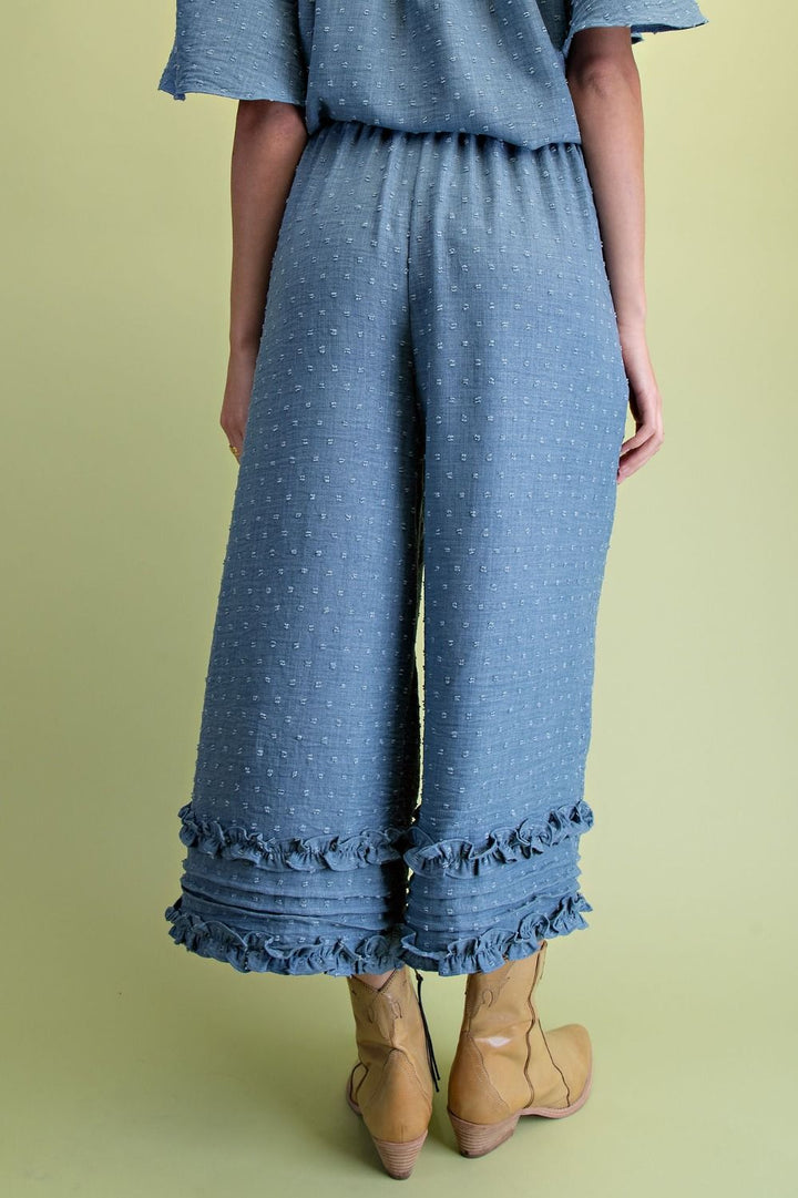 POMPOM WOVEN PANTS