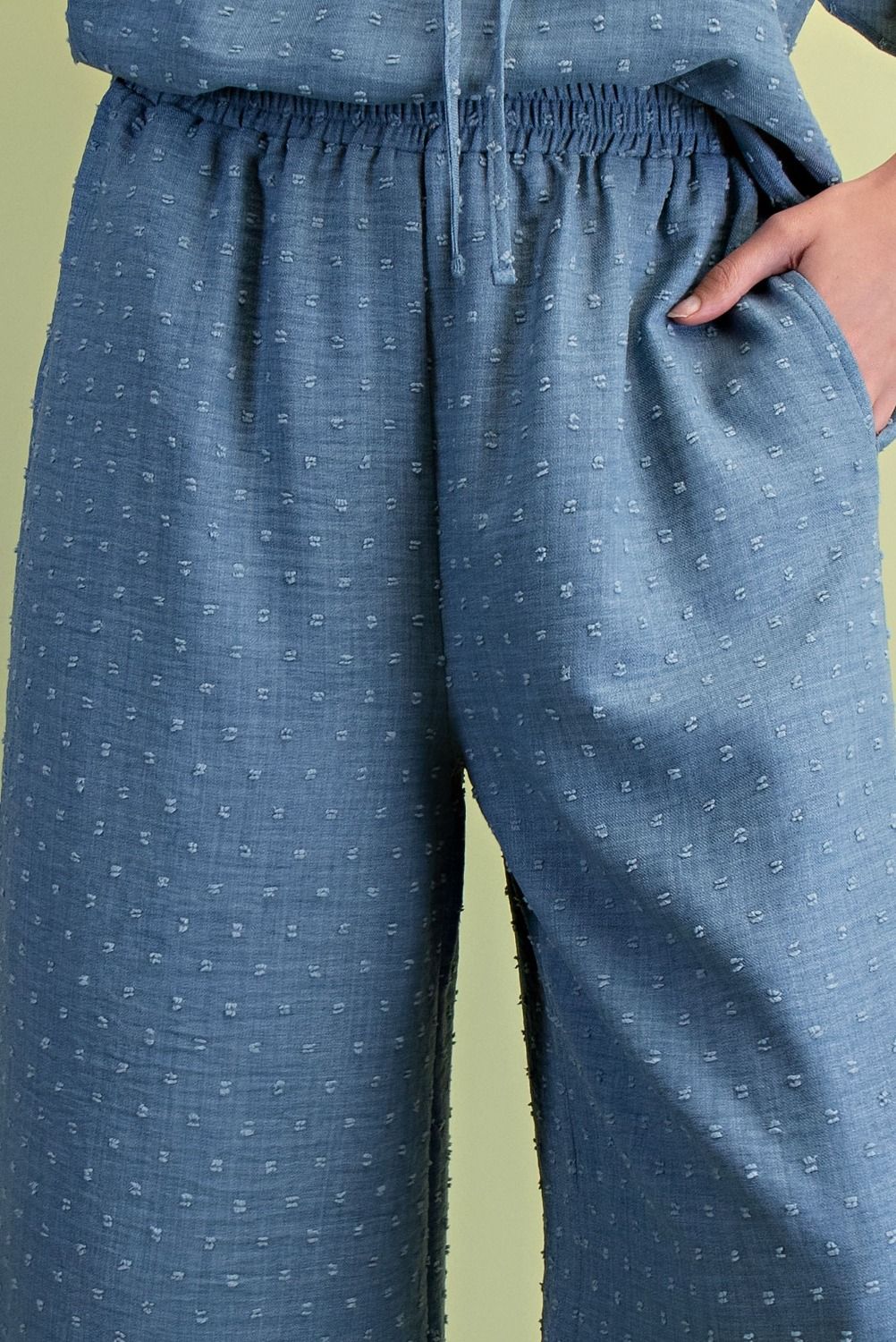 POMPOM WOVEN PANTS