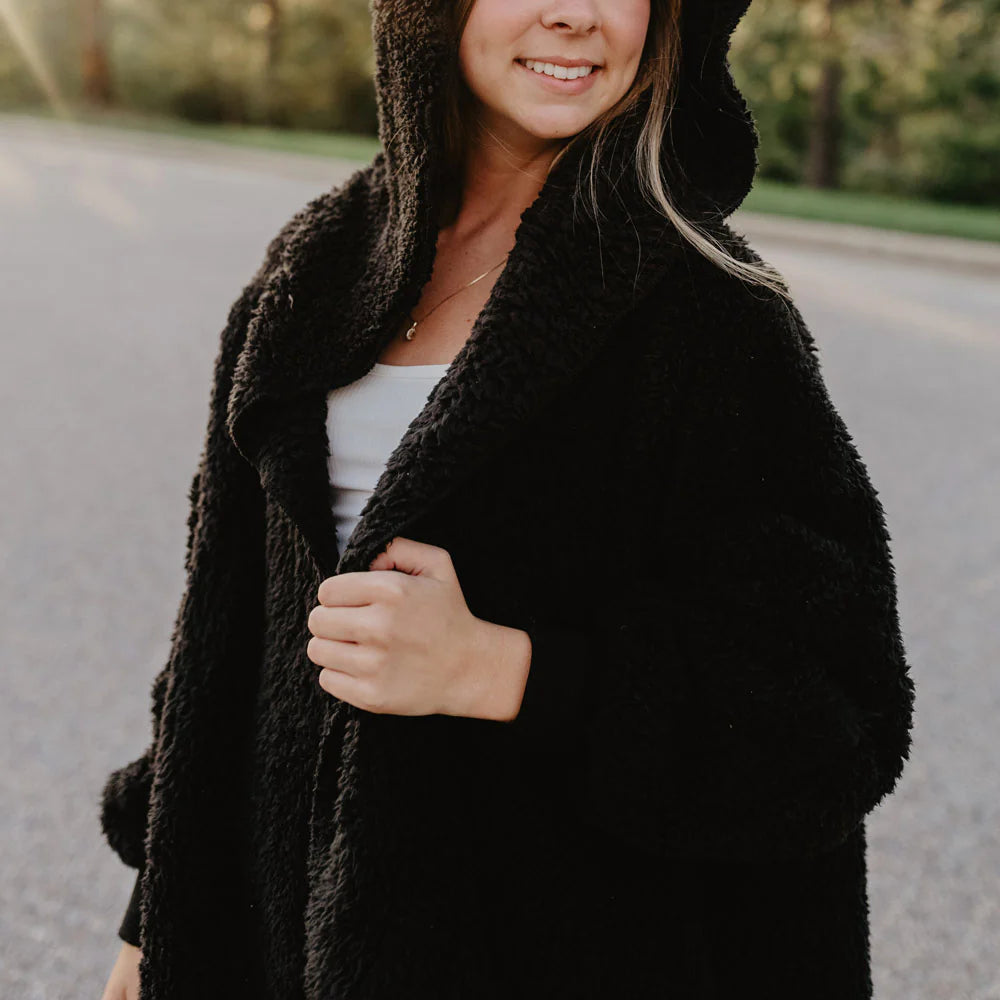 Sherpa Body Wrap/Cardigan for Women Hoodie