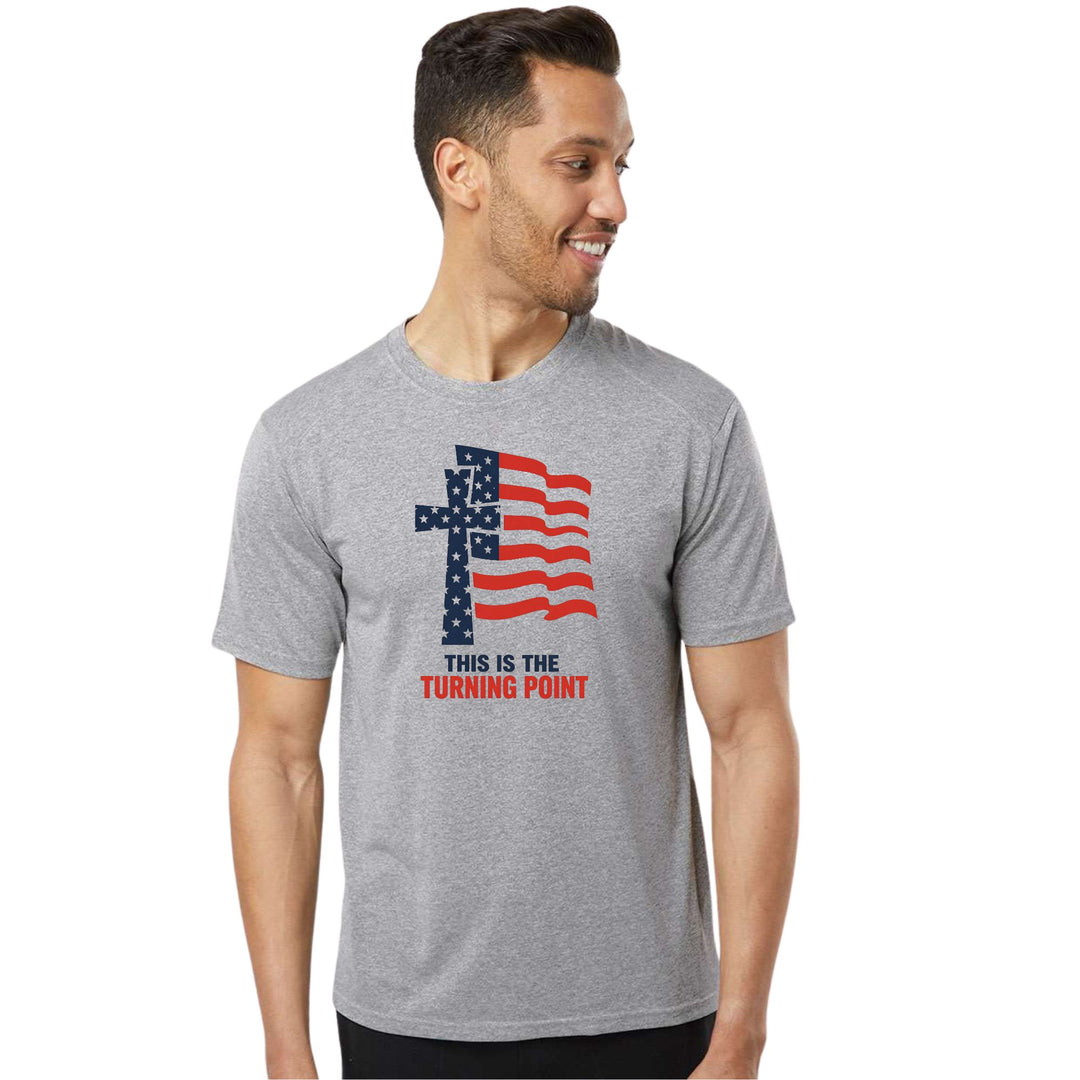Cross and Flag turning point