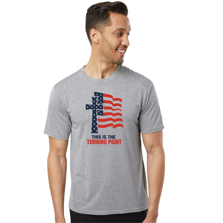 Cross and Flag turning point